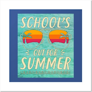 Schools Out For Summer Pop Art Ave Posters and Art